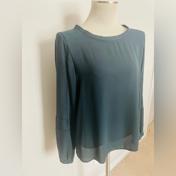 Green Blouse by LOFT - Picture 7 of 8